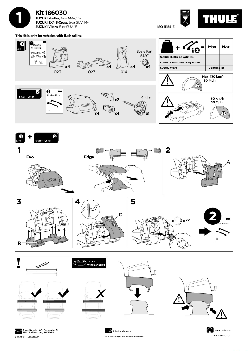 Image de la première page du manuel de l'appareil Kit 186030