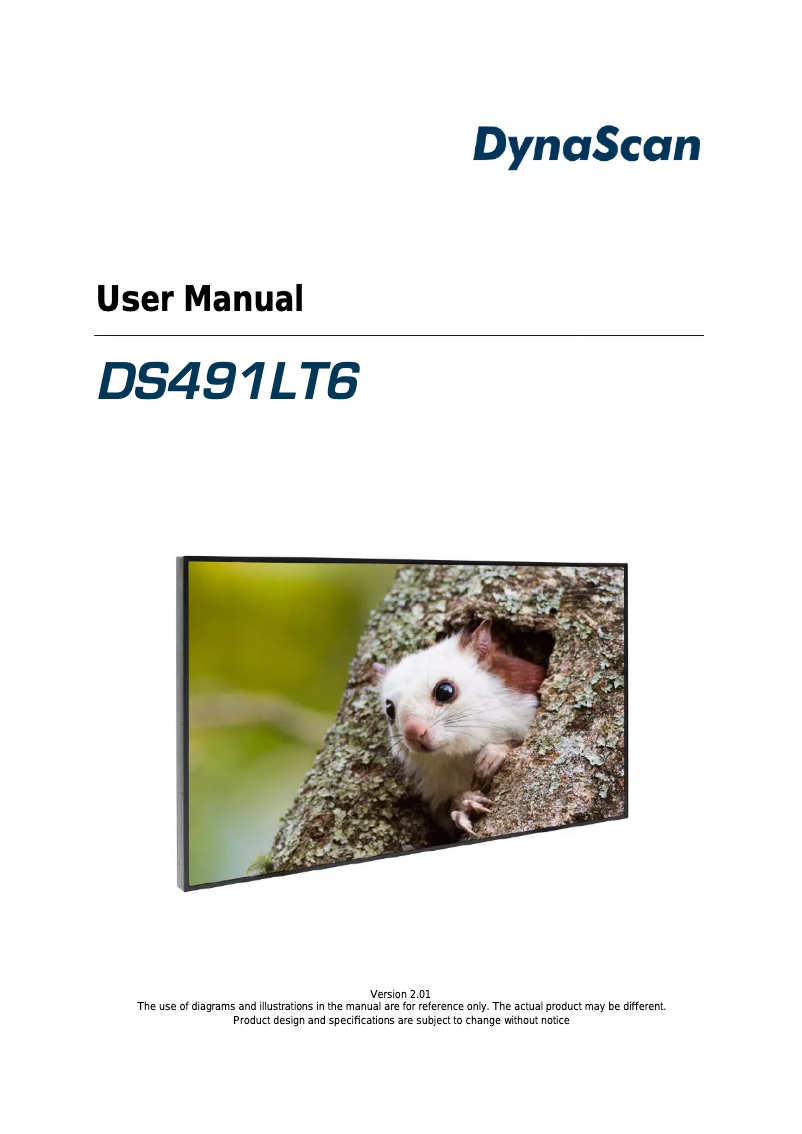 Page n°1 - Manuel utilisateur DynaScan DS491LT6