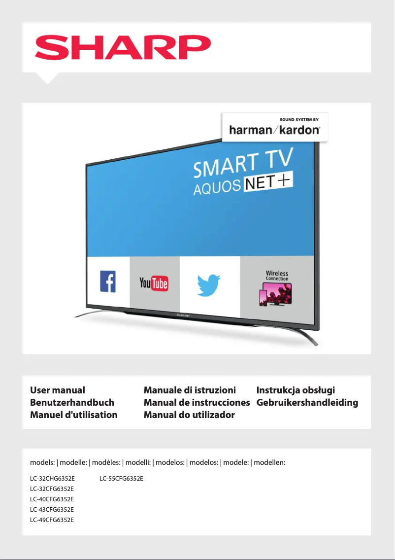 Page 1 de la notice Manuel utilisateur Sharp LC-40CFG6352E