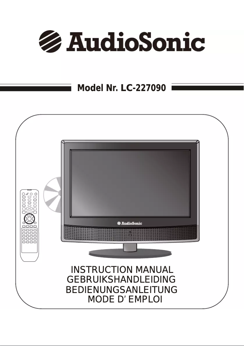 Page 1 de la notice Manuel utilisateur AudioSonic LC-227090