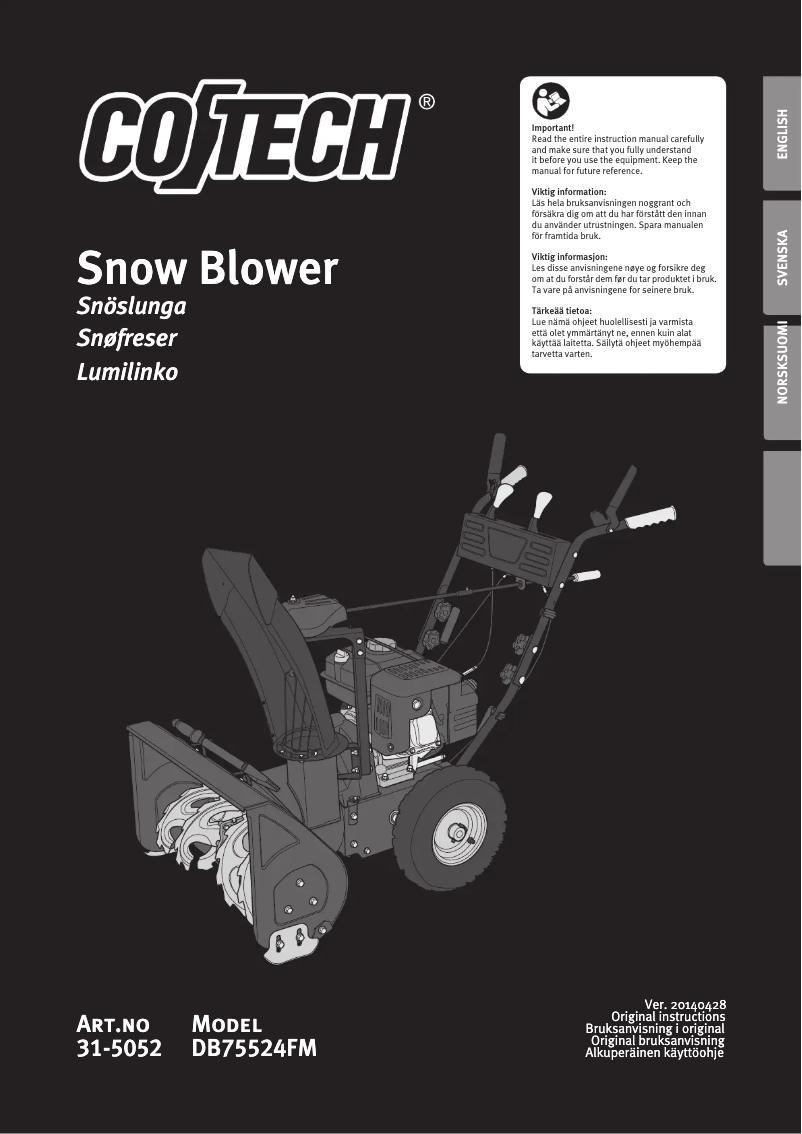 Page 1 de la notice Manuel utilisateur Cotech 31-5052