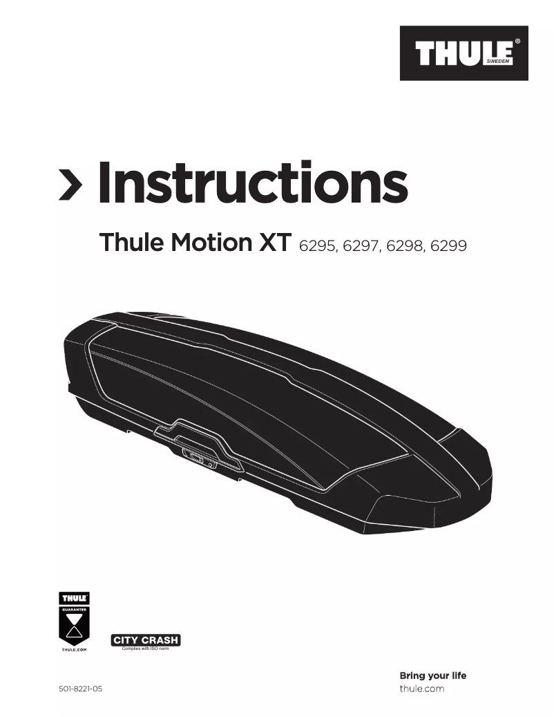Page n°1 - Manuel utilisateur Thule Motion XT XL