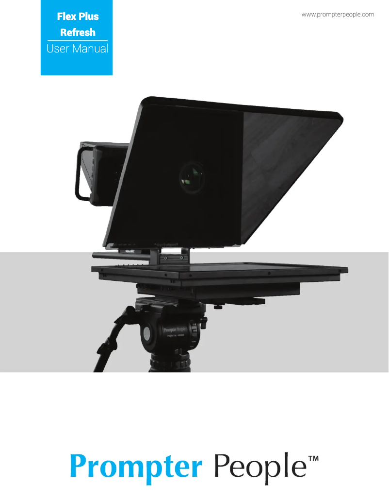 Page n°1 - Manuel utilisateur Prompter People Flex Plus