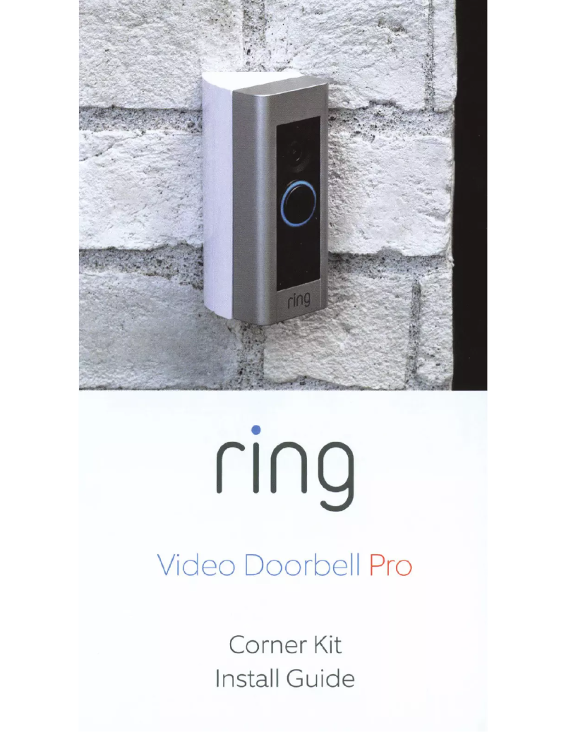 Page 1 de la notice Manuel utilisateur Ring Video Doorbell Pro Corner Kit