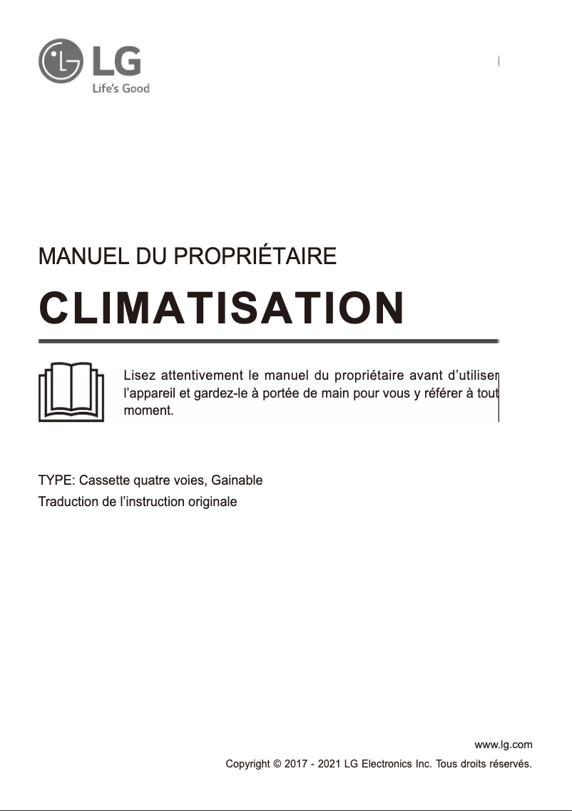 Page 1 de la notice Manuel utilisateur LG WF4A060CG0A