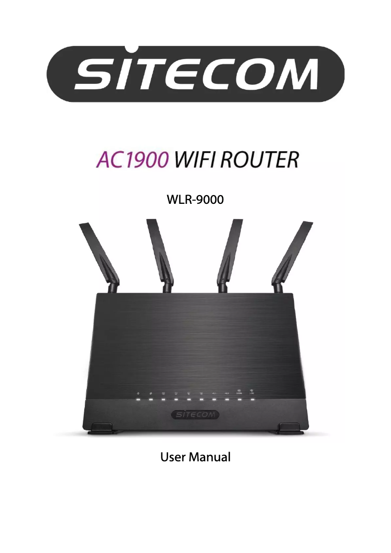 Page n°1 - Manuel utilisateur Sitecom WLR-9000