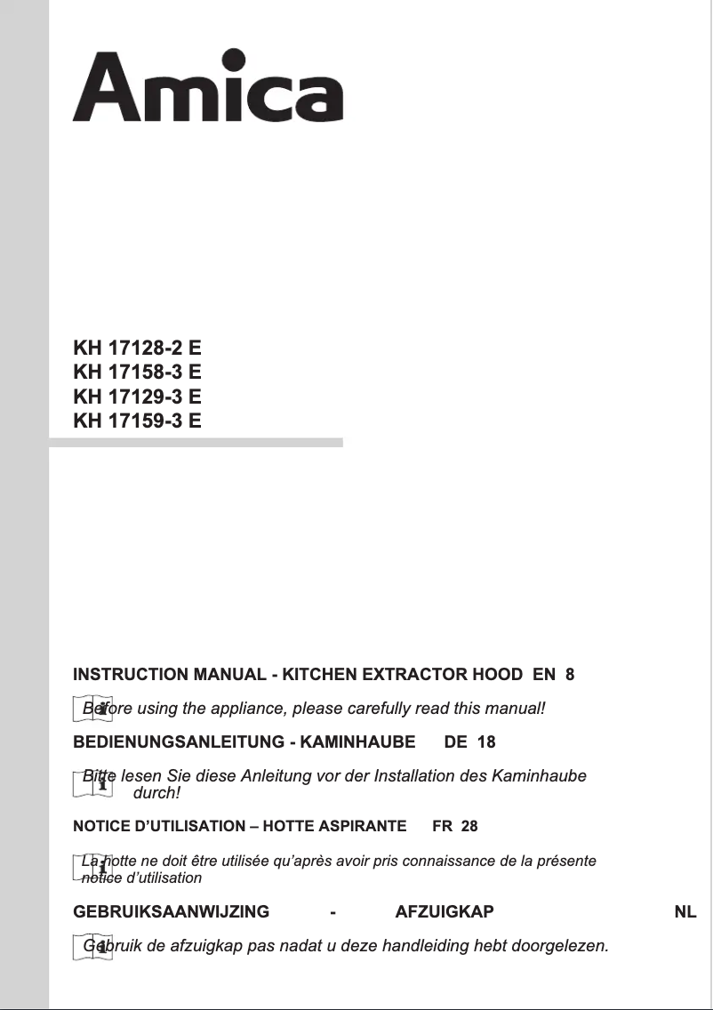 Página 1 del manual Manual de usuario Amica KH 17159-3 E