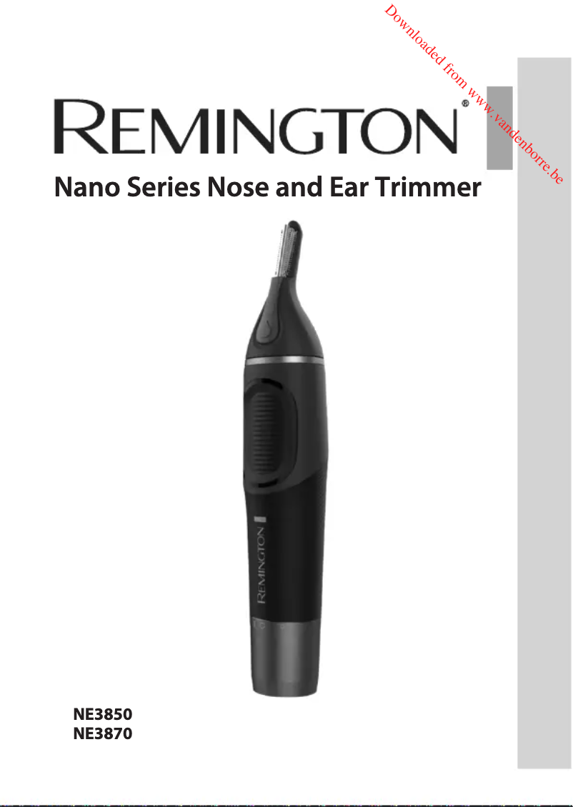 Image de la première page du manuel de l'appareil NE3870