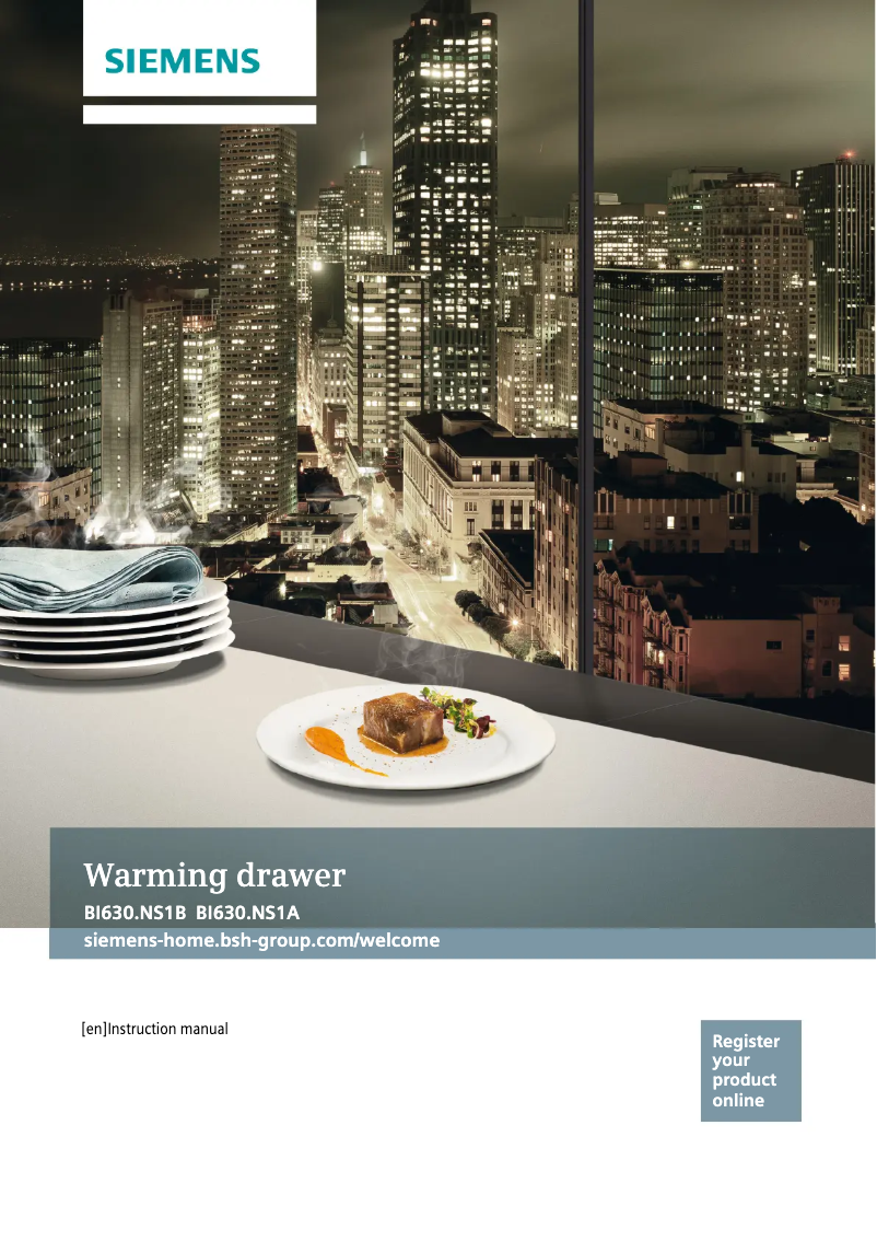 Page 1 de la notice Manuel utilisateur Siemens BI630DNS1B