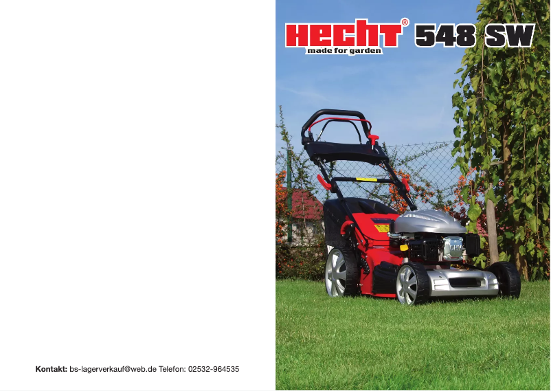 Page n°1 - Manuel utilisateur Hecht 548 SX