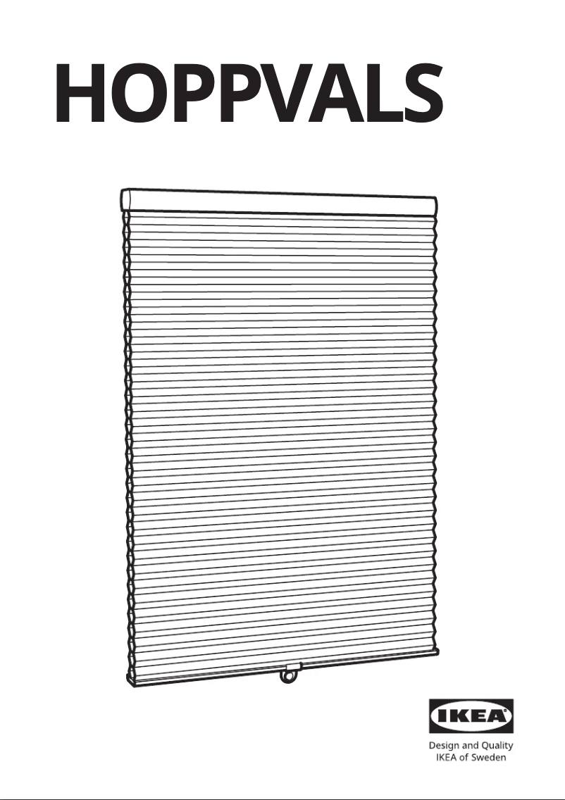 Page 1 de la notice Manuel utilisateur Ikea HOPPVALS 503.244.79