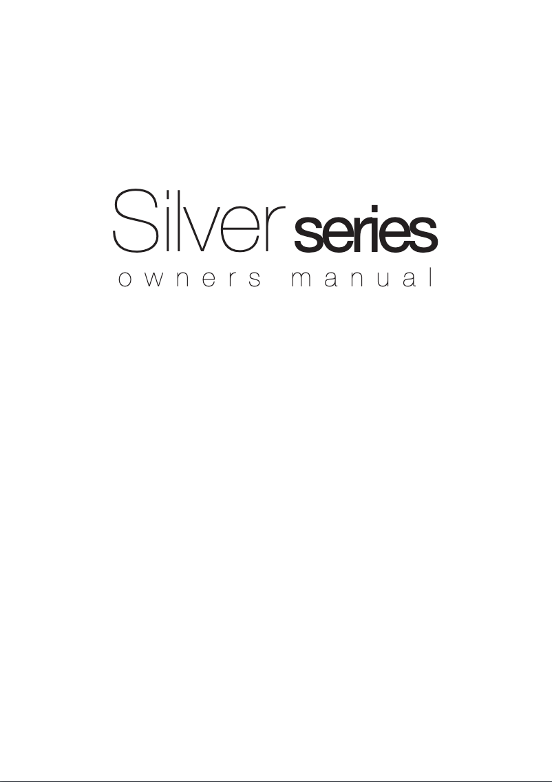 Image de la première page du manuel de l'appareil Silver series