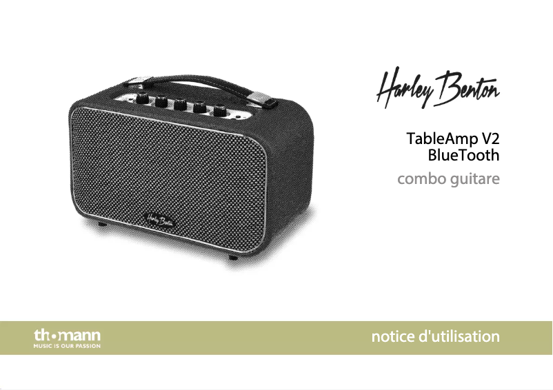 Page 1 de la notice Manuel utilisateur Harley Benton TableAmp V2 BlueTooth