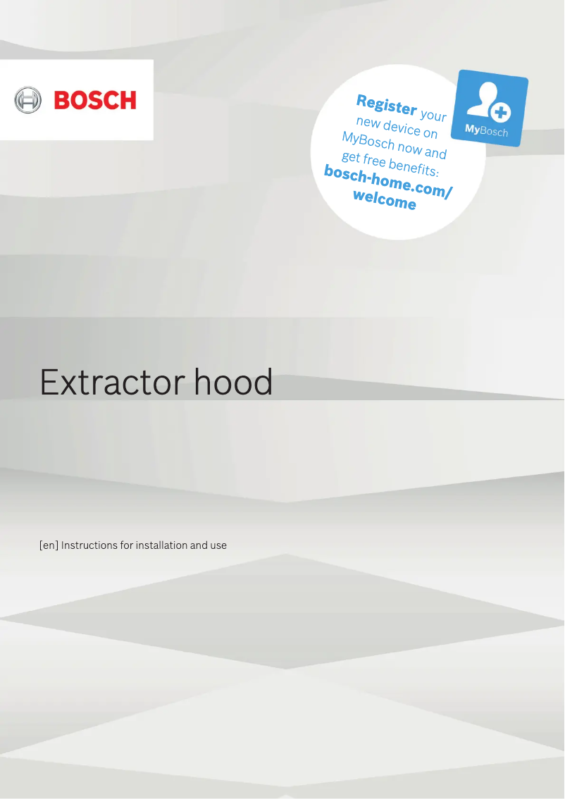 Page 1 de la notice Manuel utilisateur Bosch DHL555BAU