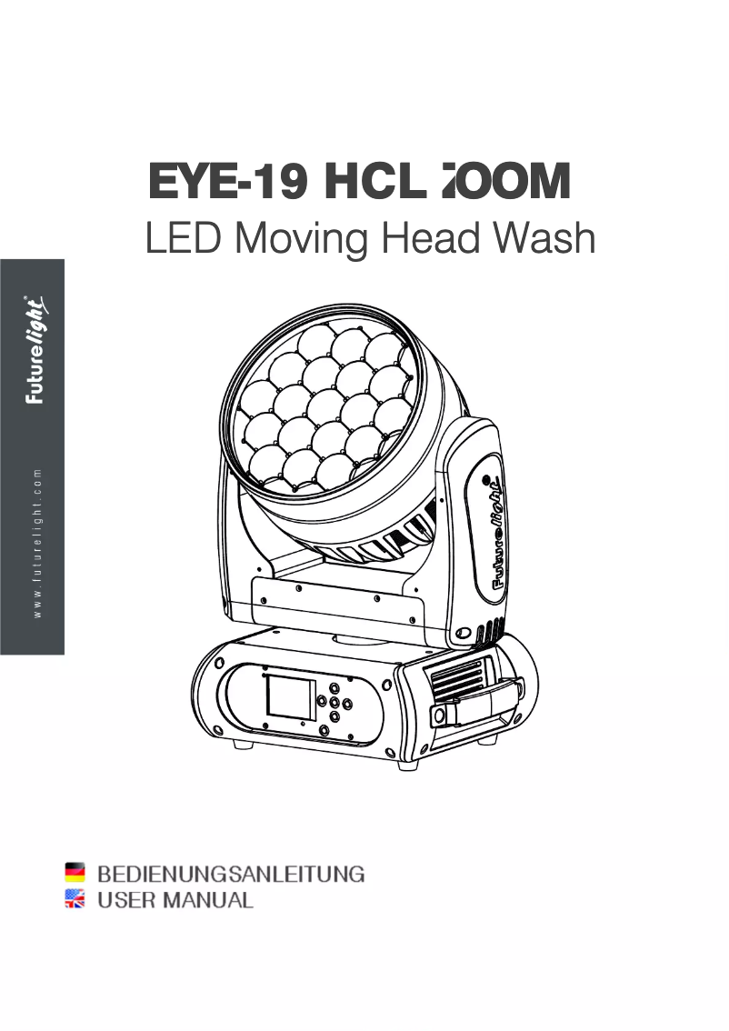 Page n°1 - Manuel utilisateur Futurelight EYE-19 HCL Zoom
