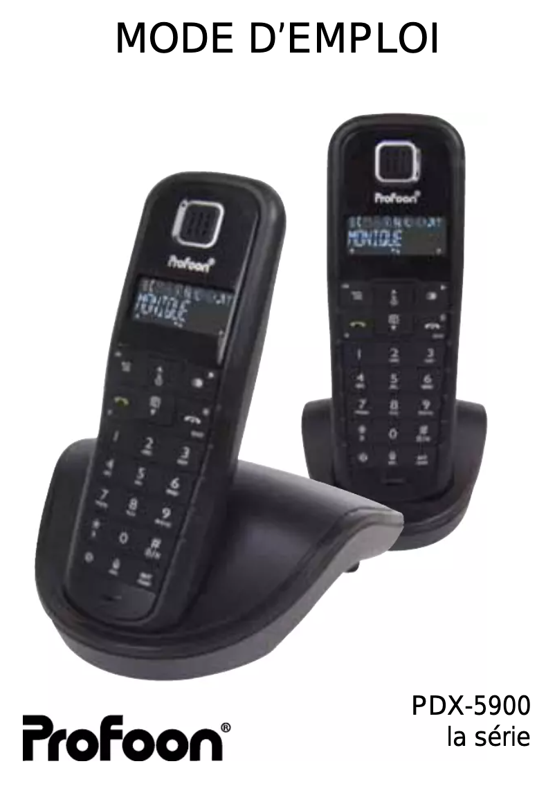 Imagen de la primera página del manual del dispositivo PDX-5900