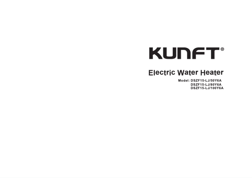 Page 1 de la notice Manuel utilisateur Kunft DSZF15-LJ/100Y6A