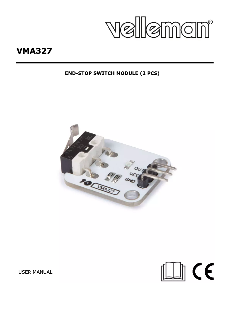 Page n°1 - Manuel utilisateur Velleman VMA327
