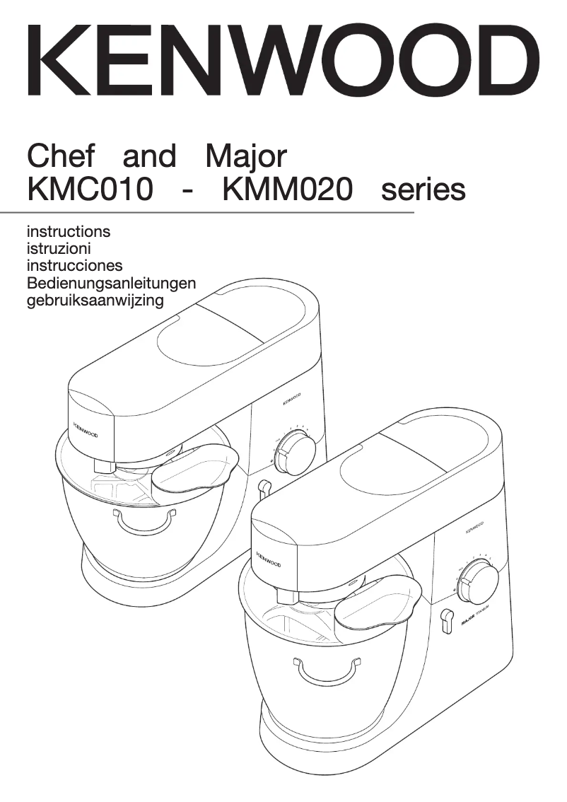 Page n°1 - Manuel utilisateur Kenwood KMY60