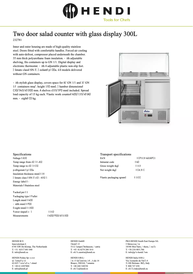 Page n°1 - Fiche technique Arktic 232781