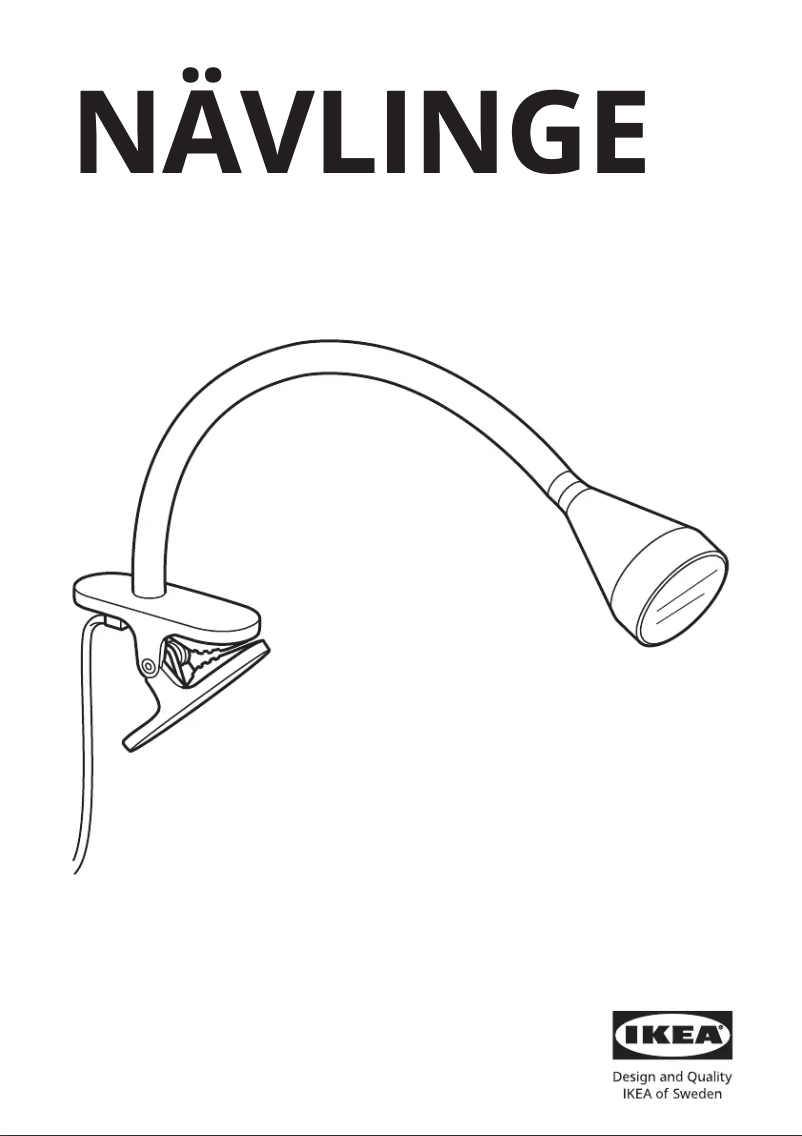 Page 1 de la notice Manuel utilisateur Ikea NÄVLINGE 305.747.80