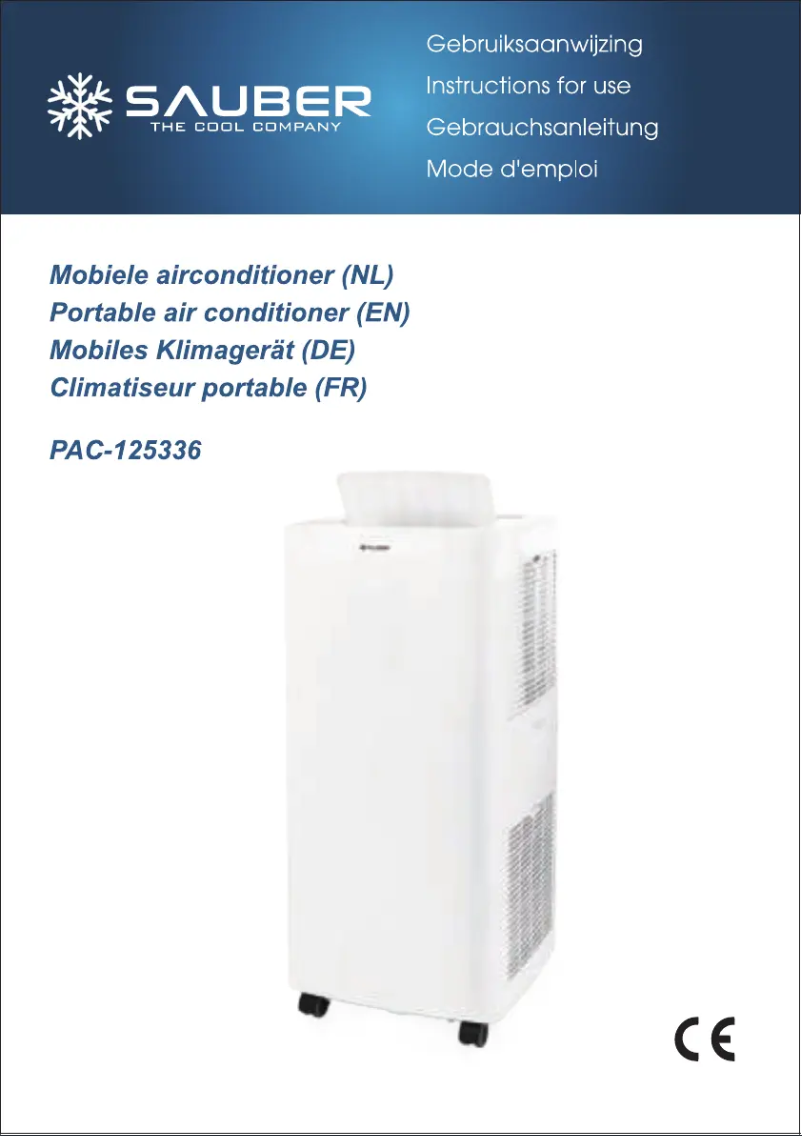 Page 1 de la notice Manuel utilisateur Sauber PAC-125336
