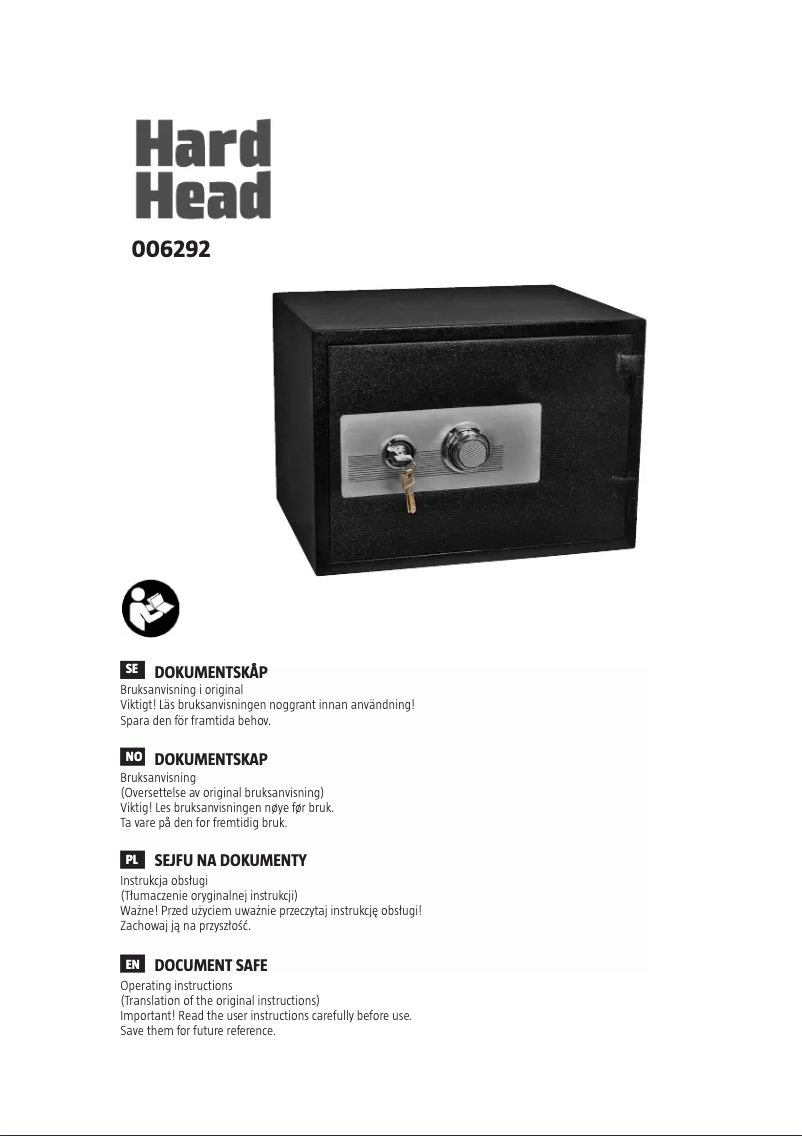 Page 1 de la notice Manuel utilisateur Hard Head 006-292