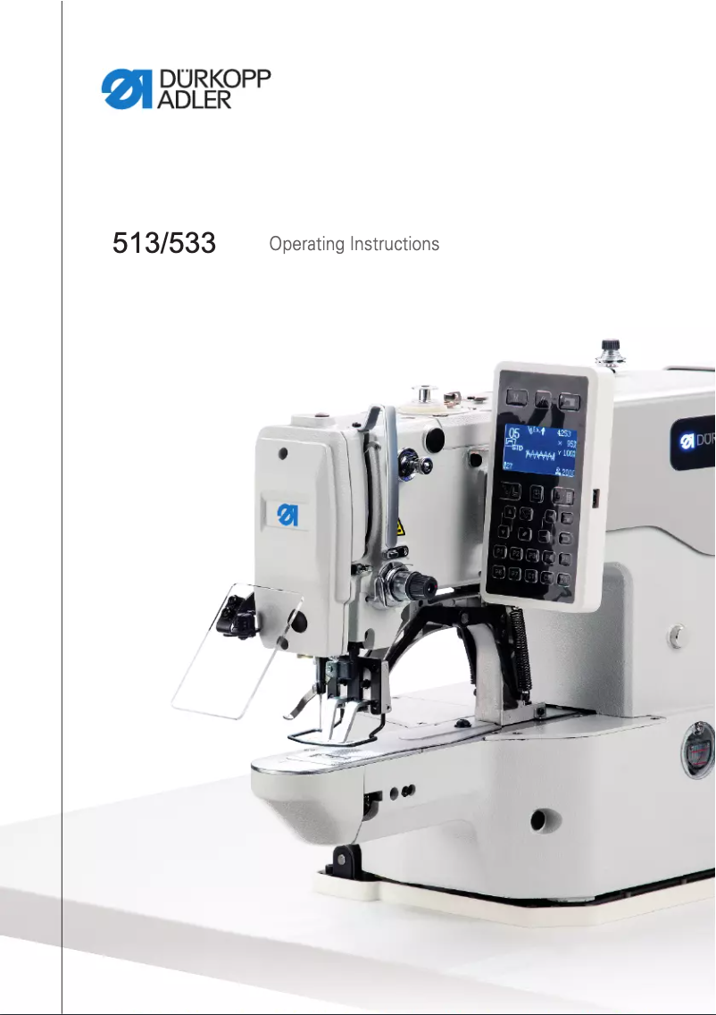 Page 1 de la notice Manuel utilisateur Dürkopp Adler 533