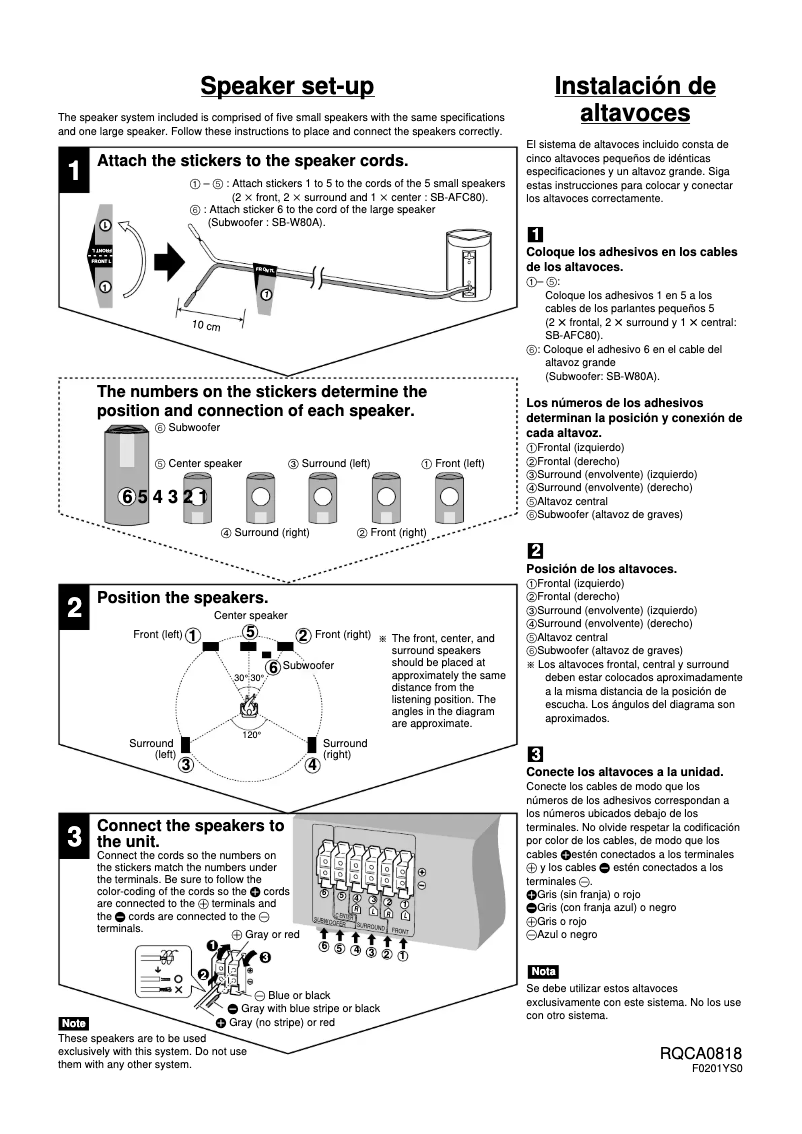 Página 1 del manual Manual de usuario Panasonic SC-HT70