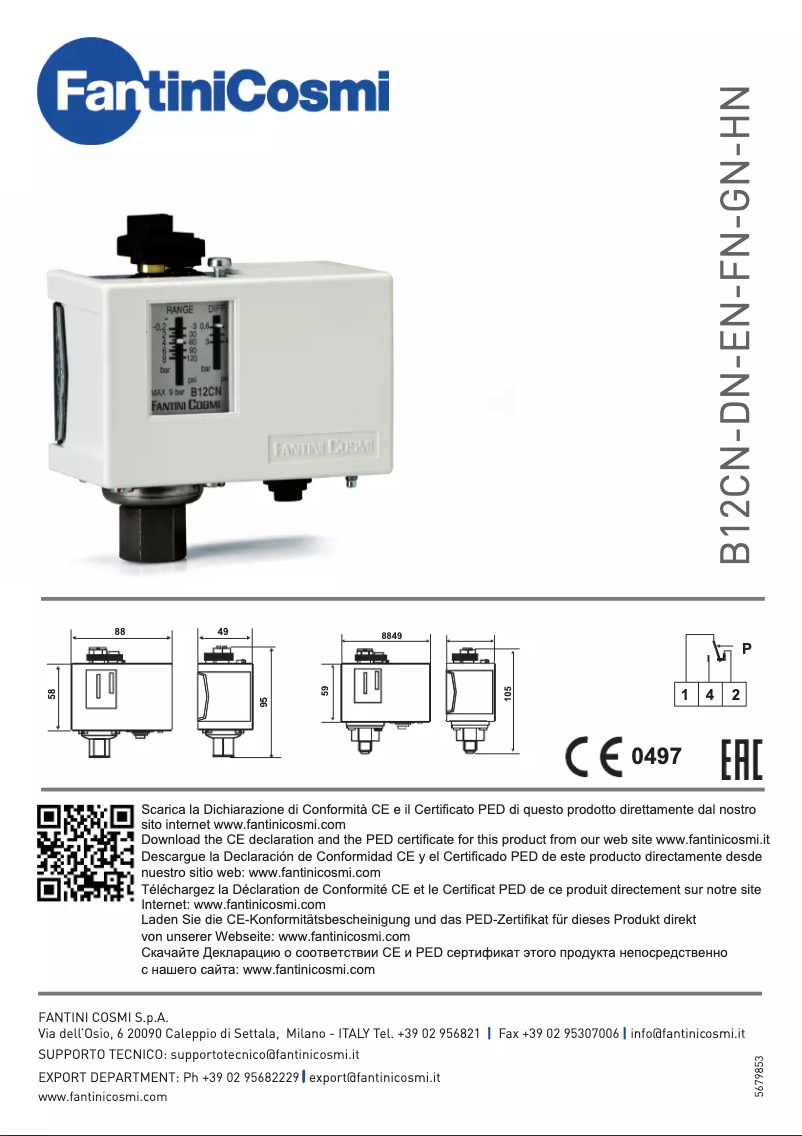 Image de la première page du manuel de l'appareil B12CN