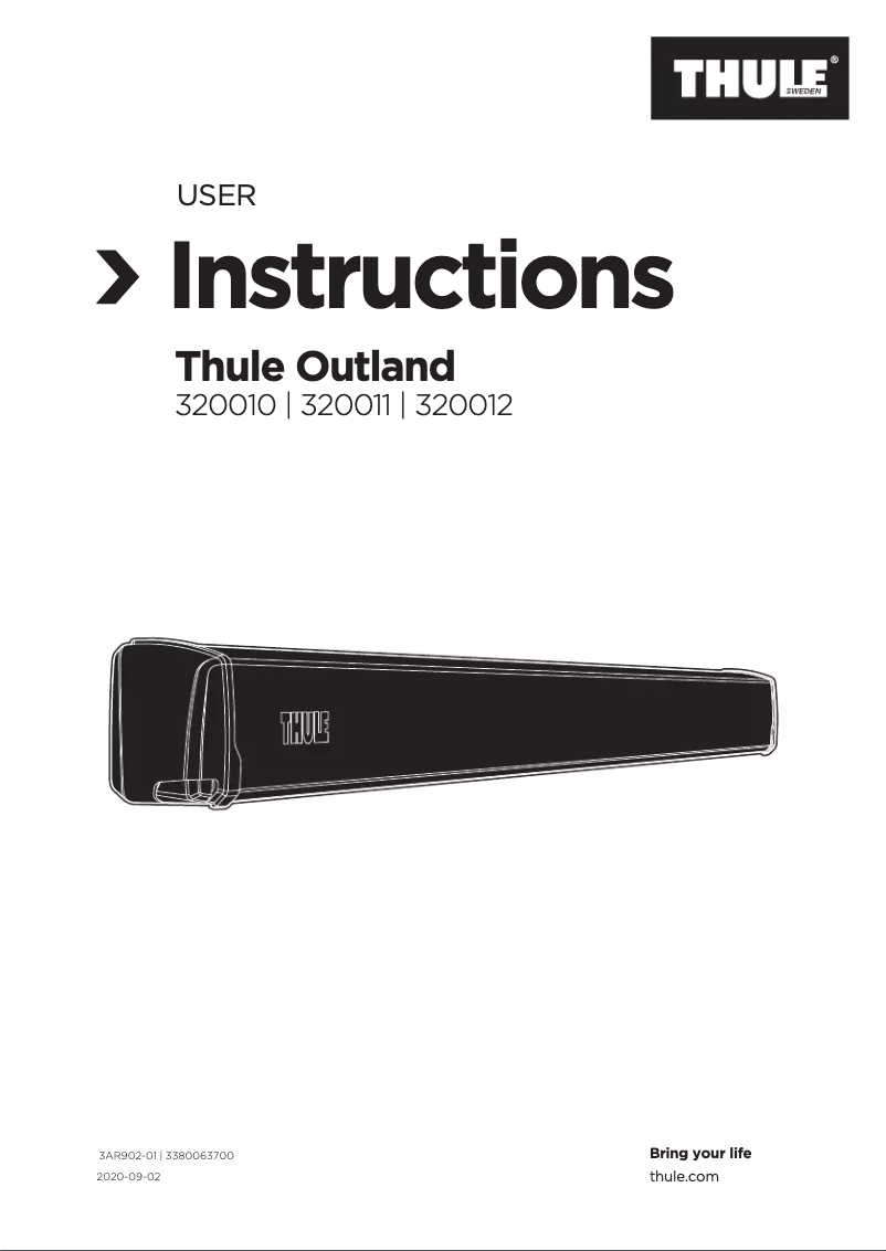 Page n°1 - Manuel utilisateur Thule OutLand 7.5 ft