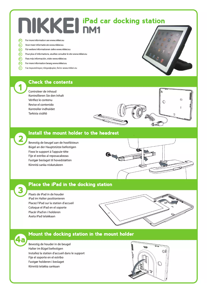 Image de la première page du manuel de l'appareil NM1