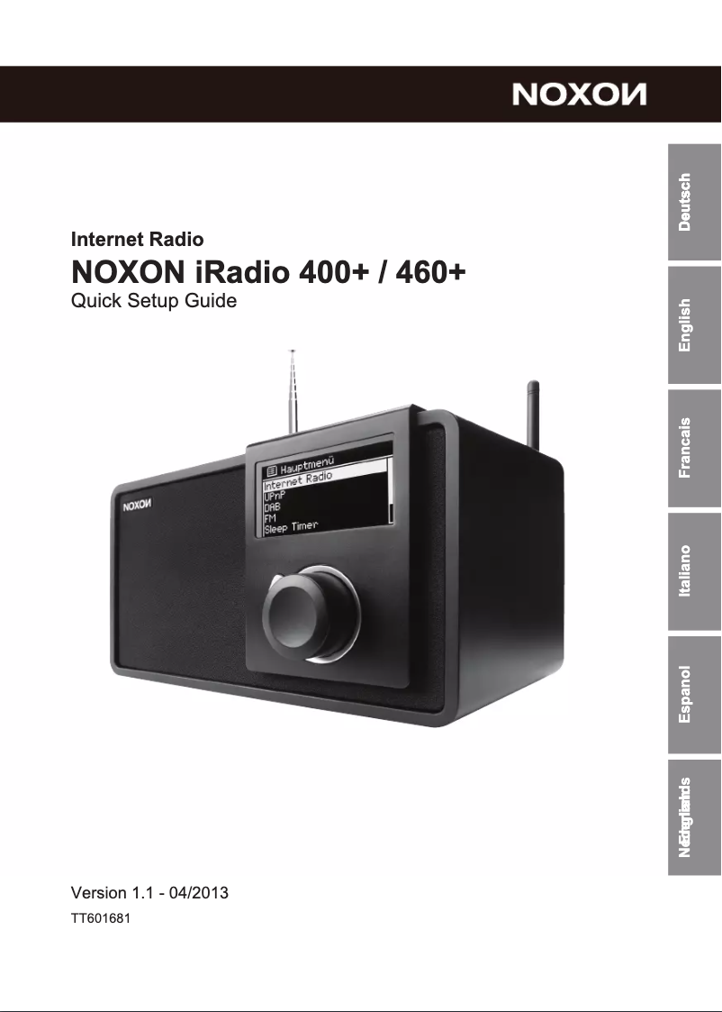 Página 1 del manual Manual de usuario Noxon IRadio 400 plus
