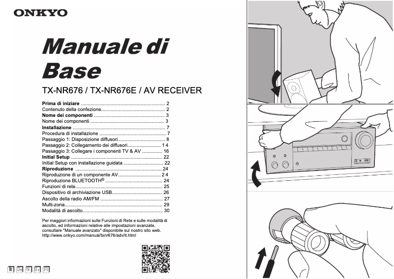 Page 1 de la notice Manuel utilisateur Onkyo TX-NR676E