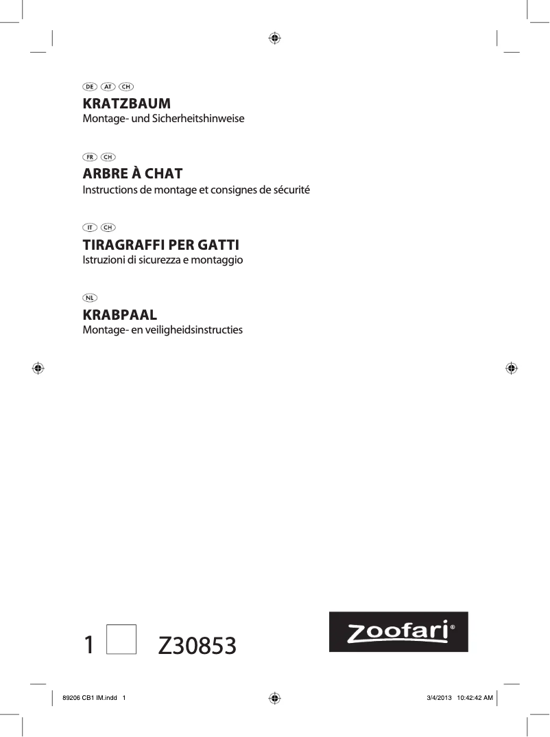 Image de la première page du manuel de l'appareil IAN 089206