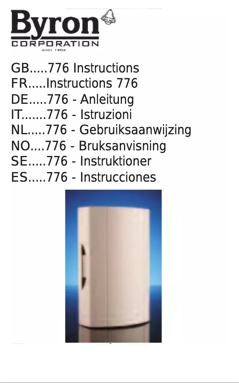 Página 1 del manual Manual de usuario Byron 776