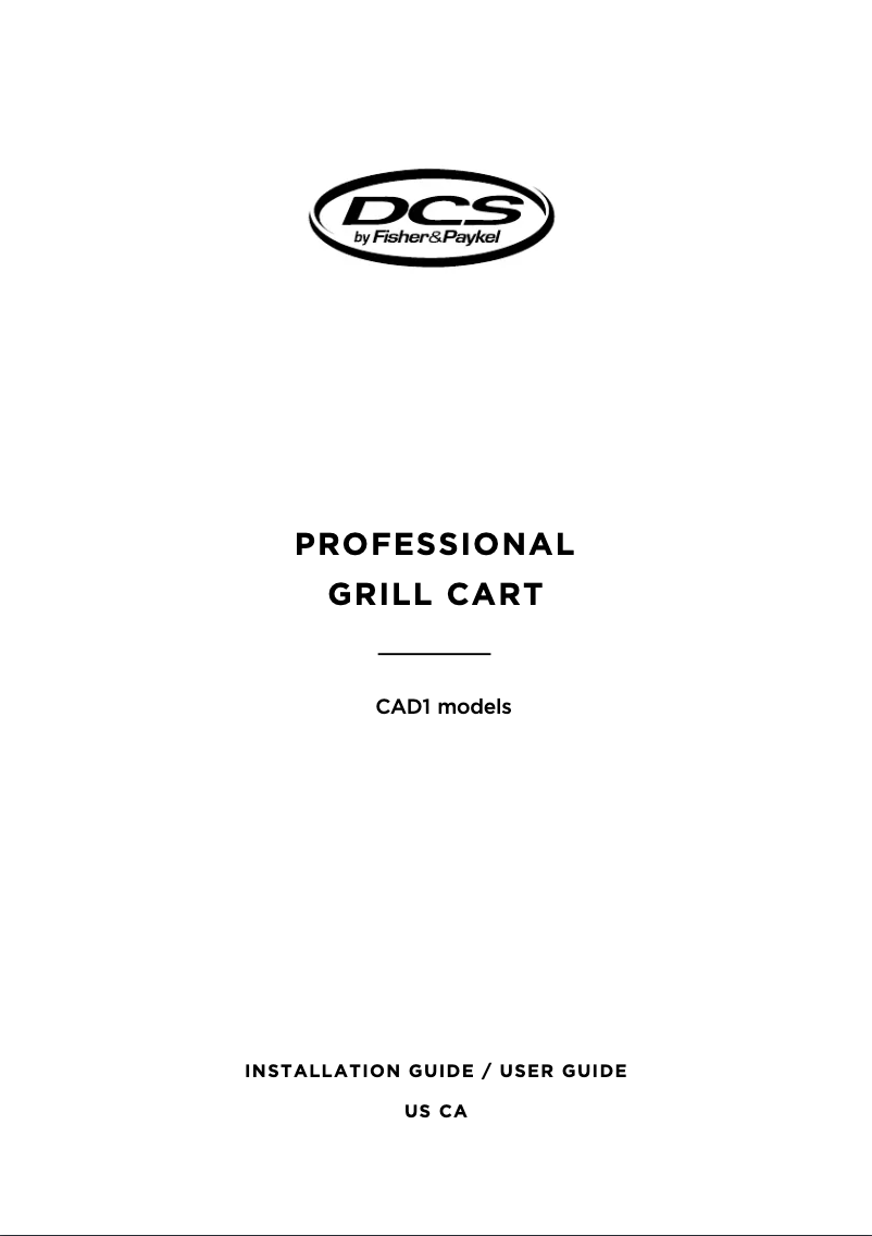 Page 1 de la notice Manuel utilisateur Fisher & Paykel CAD1-36