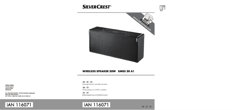 Page n°1 - Manuel utilisateur SilverCrest SMRS 30 A1