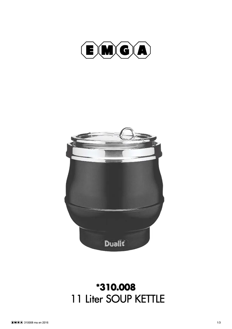 Image de la première page du manuel de l'appareil 310008