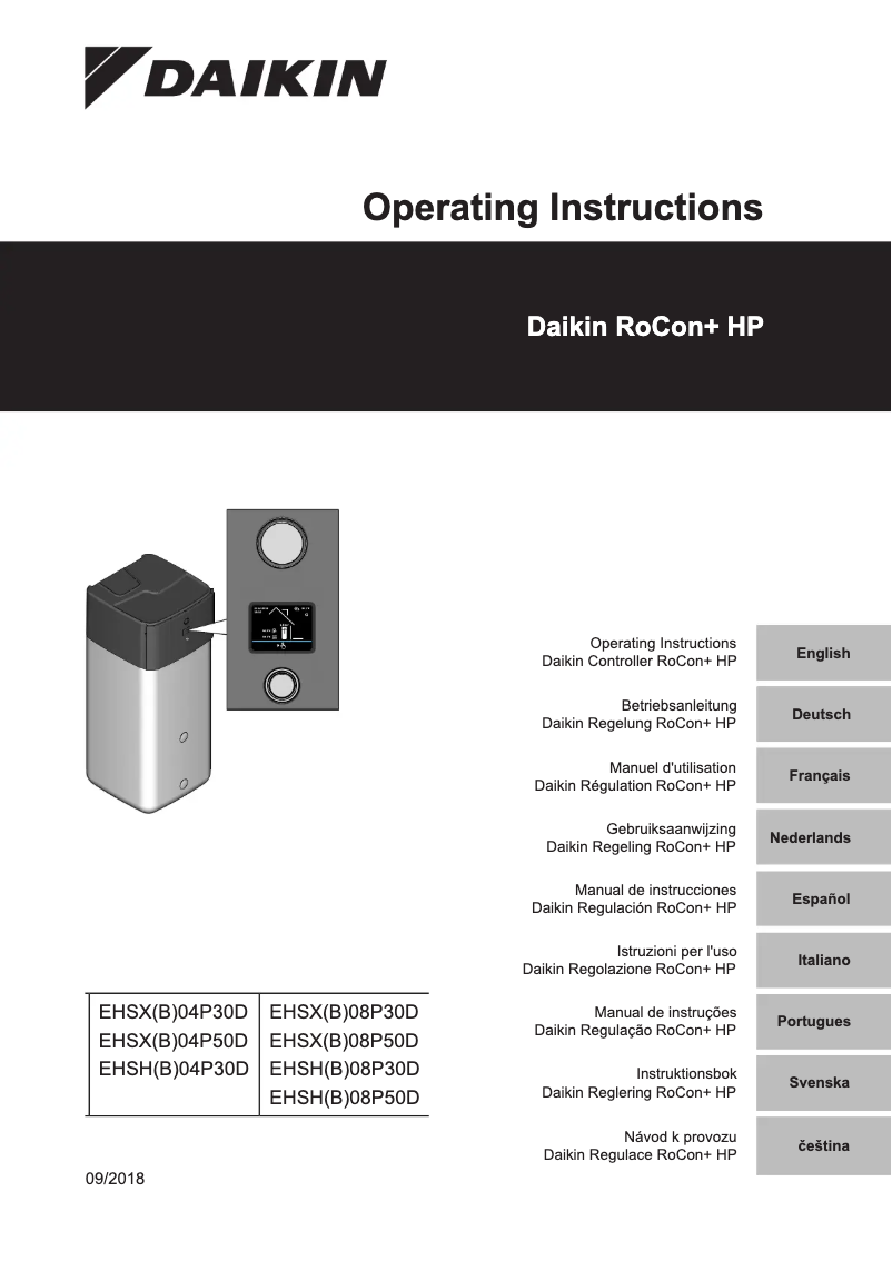 Page 1 de la notice Guide d'installation Daikin Altherma 3 R ECH₂O