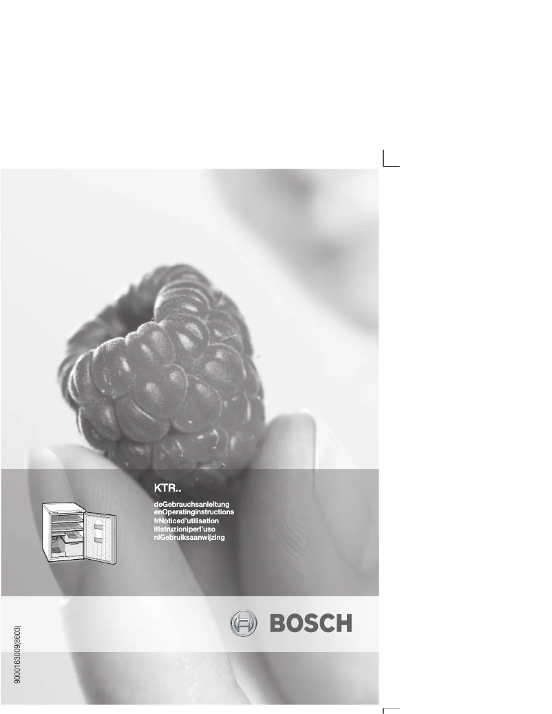 Page n°1 - Manuel utilisateur Bosch KTR18P20GB