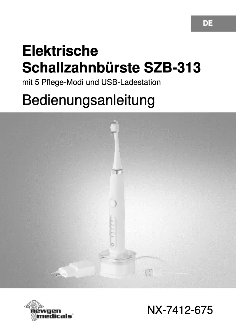 Page 1 de la notice Manuel utilisateur Newgen Medicals SZB-313