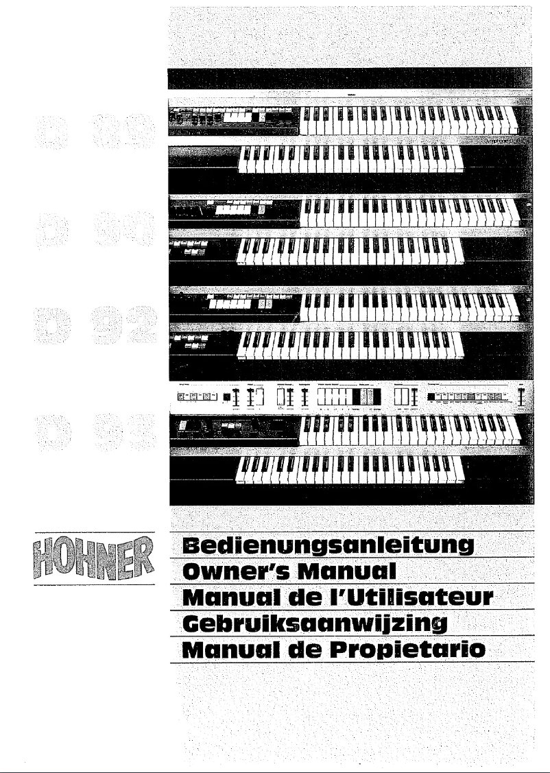 Page n°1 - Manuel utilisateur Hohner Symphonie D90