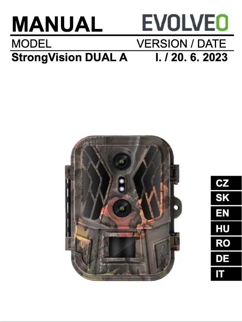 Image de la première page du manuel de l'appareil StrongVision DUAL A