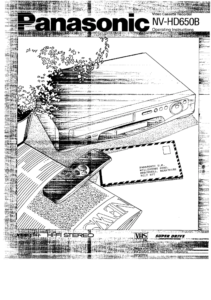 Page 1 de la notice Manuel utilisateur Panasonic NV-HD650B