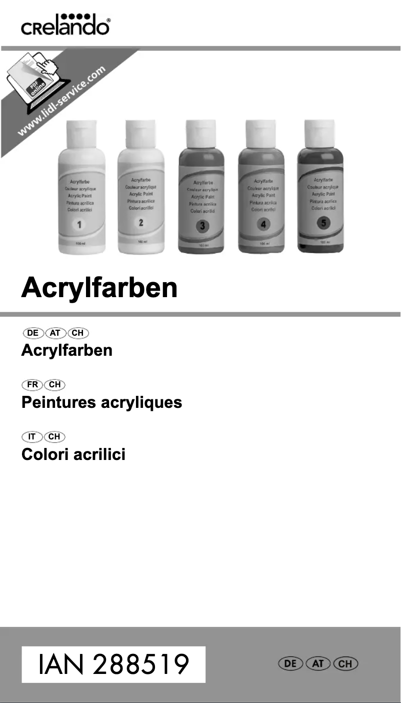 Page n°1 - Manuel utilisateur Crelando 288519