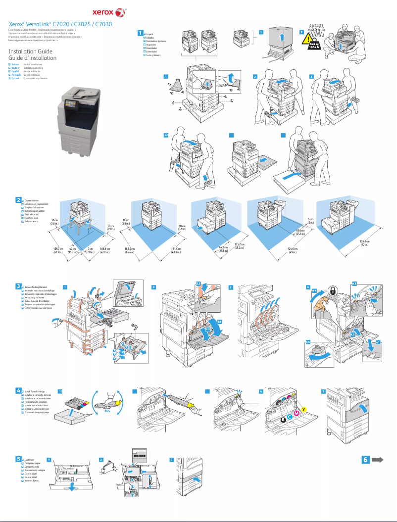 Page n°1 - Guide d'installation Xerox VersaLink C7020