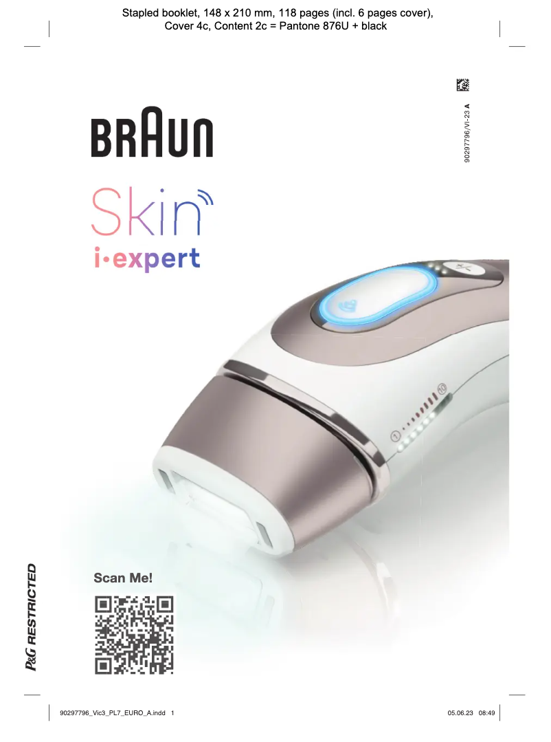 Page 1 de la notice Manuel utilisateur Braun Skin-i.expert Pro PL7387
