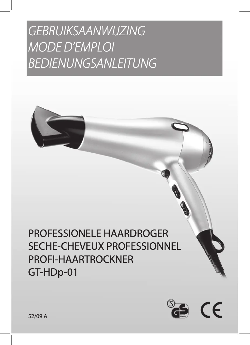 Page 1 de la notice Manuel utilisateur GlobalTronics GT-HDp-01