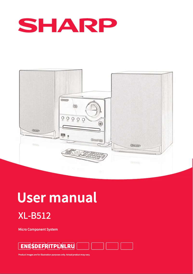 Page 1 de la notice Manuel utilisateur Sharp XL-B512
